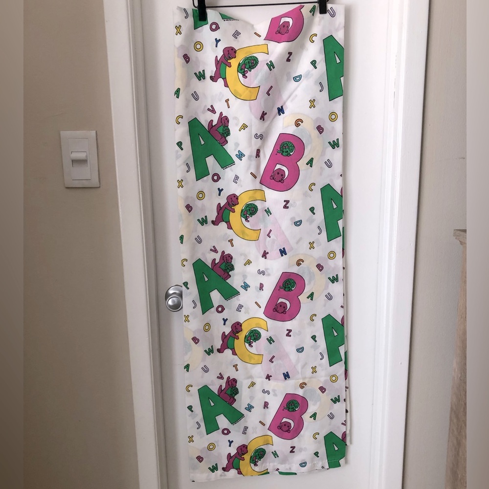 Vintage Barney Twin Flat Sheet